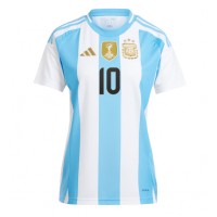 Dres Argentína Lionel Messi #10 Domáci pre Ženy Copa America 2024 Krátky Rukáv